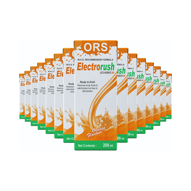 Electrorush ORS Pack (200ml Each) Orange