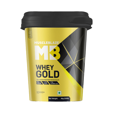 MuscleBlaze Whey Gold 100% Whey Protein Isolate | With Digestive Enzymes | Powder For Muscle Synthesis | Flavour Powder Rich Milk Chocolate