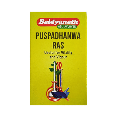 Baidyanath Puspadhanwa Ras Tablet | Ayurvedic Tonic For Strength & Vitality
