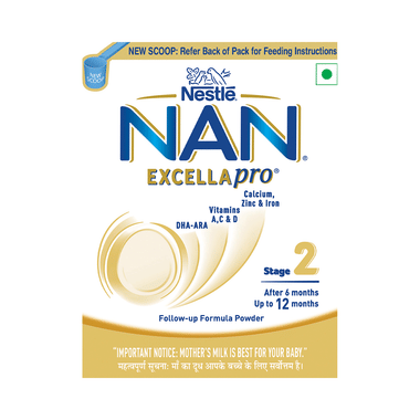 Nestle NAN EXCELLApro Stage 2 Follow-Up Formula Milk Powder For Babies | 6-12 Months | with DHA, ARA