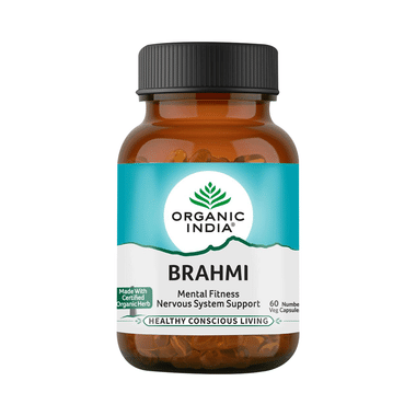 Organic India Brahmi Veg Capsule | Supports Brain Health