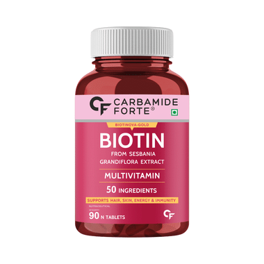 Carbamide Forte Biotin With Multivitamin For Hair, Skin, Energy & Immunity | Tablet