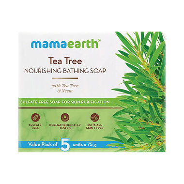 Mamaearth Tea Tree Nourishing Bath Soap (75gm Each)