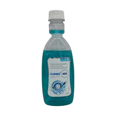 Clohex ADS | Antiseptic & Antiplaque Mint Sugar Free Mouth Wash