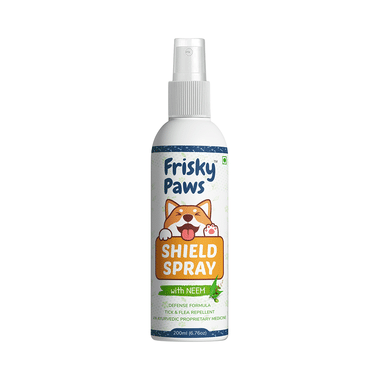 Frisky Paws Shield Spray With Neem For Pets (200ml Each)