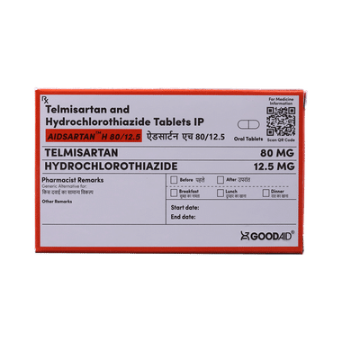 Aidsartan H 80/12.5 Tablet