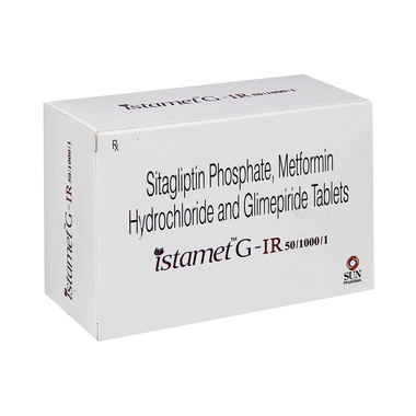 Istamet G 50mg/1mg/1000mg Tablet IR