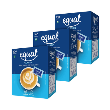Equal Classic Zero Calorie From Sucralose Sachet (100 Each)