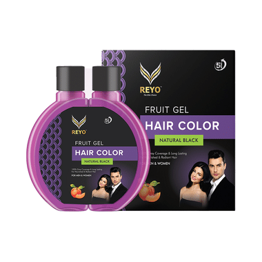 Reyo Fruit Gel Hair Colour Natural Black