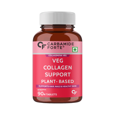 Carbamide Forte Veg Collagen Support for Hair, Nails & Skin | Plant-Based Tablet