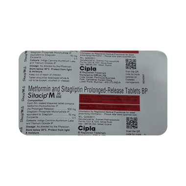 Sitacip M 50mg/500mg Tablet PR