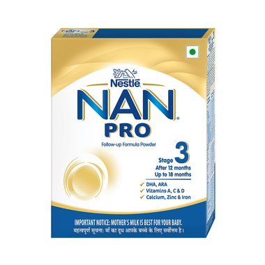 Nestle Nan Pro 3 Follow-Up Formula Powder After 12 Months, Up to 18 Months | Stage 3