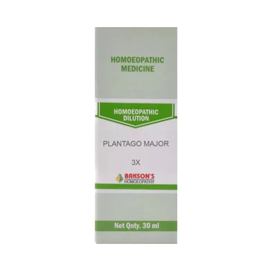 Bakson's Homoeopathy Plantago Major Dilution 3X