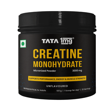Micronized Creatine Monohydrate Powder | Unflavoured | Strength & Recovery | by Tata 1mg