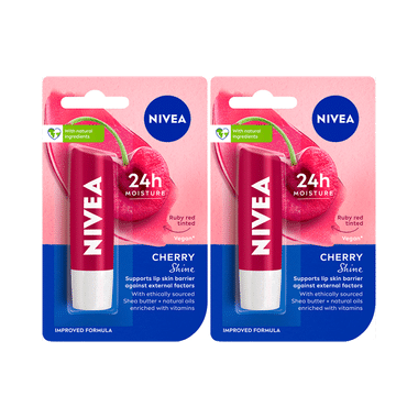 Nivea Combo Pack Of Lip Cherry Shine