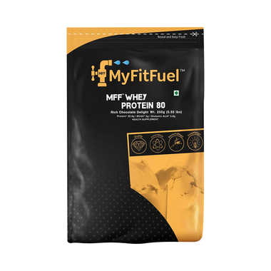 MyFitFuel Whey Protein 80 With Glutamic Acid For Muscle Recovery | Flavour Powder Rich Chocolate Delight