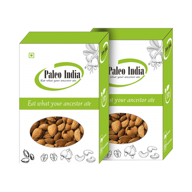 Paleo India Gurbandi Almonds Choti Giri Badam (500gm  Each)