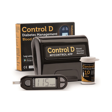 Control D Blood Glucose Monitor With 10 Strips & Lancets