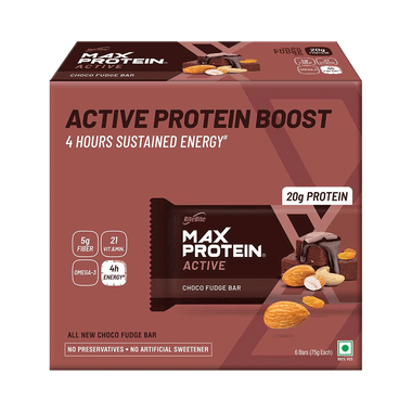 RiteBite Max Protein Active 20g Protein Bar Choco Fudge