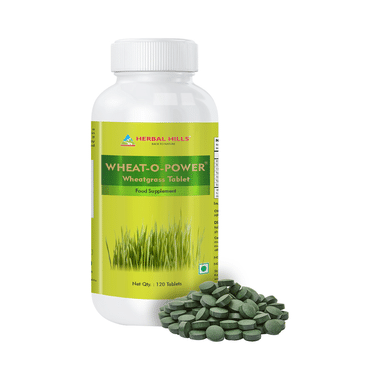 Herbal Hills Wheat-O-Power Wheatgrass 500mg Tablet