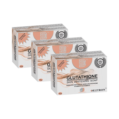 Dextron Glutathione Skin Whitening Soap (75gm Each)