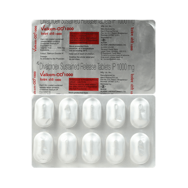 Valkem OD 1000mg Tablet