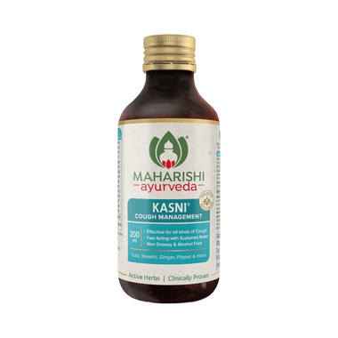 Maharishi Ayurveda Kasni Cough Syrup, Ayurvedic, Non-Drowsy, For Kids, Dry & Chronic Cough