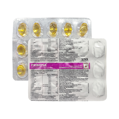 Primosa 500mg Evening Primrose Oil Softgel For PMS Symptoms