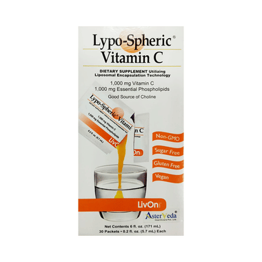 Livon Lypo-Spheric Vitamin C & Phospholipids | Sachet For Immunity, Skin, Muscles & Joints