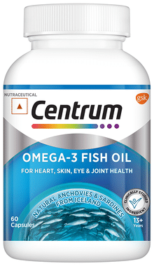 Centrum Omega 3 Fish Oil Capsule for Heart, Skin, Eye & Joint Health