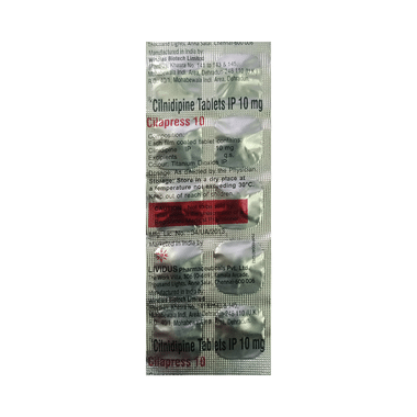 Cilapress 10mg Tablet