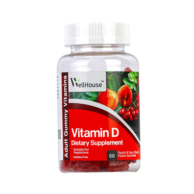 Wellhouse Vitamin D Gummy Peach & Sour Cherry