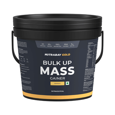 Nutrabay Gold Bulk Up Mass Gainer Powder Mango