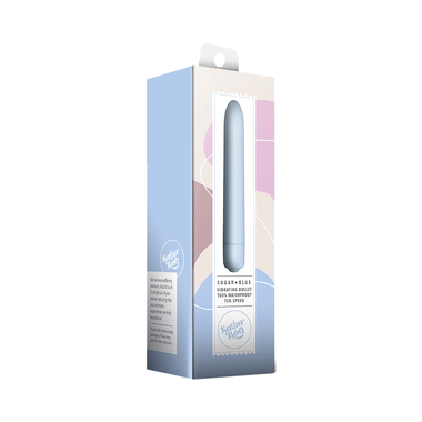 Sugarboo Vibrating Bullet Massager For Women | 100% Waterproof | Electric Silicone With 10 Vibration Modes Sugar Blue