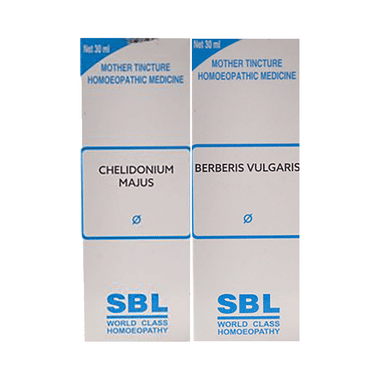 Combo Pack of SBL Berberis Vulgaris Mother Tincture Q & SBL Chelidonium Majus Mother Tincture Q (30ml Each)