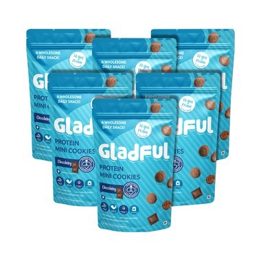 Gladful Protein Mini Cookies (75gm Each) Chocolatey