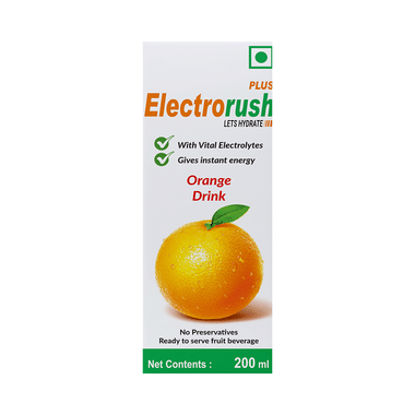 Electrorush Plus Electrolyte Drink Orange