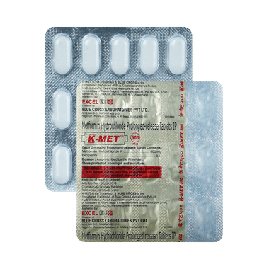 K-Met 500mg Tablet PR