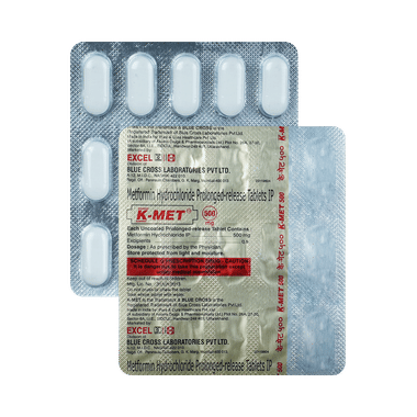 K-Met 500mg Tablet PR