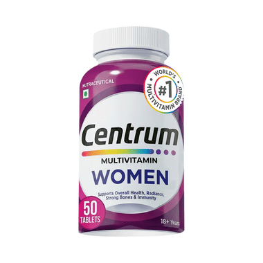 Centrum Women Vegetarian Tablets for Muscles, Heart, & Immunity | World's No.1 Multivitamin & Multimineral