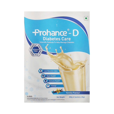 Prohance -D Nutritional Supplement for Diabetes Care | Flavour Vanilla