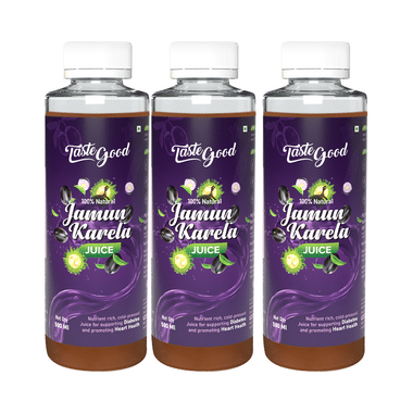 Taste Good 100% Natural Jamun Karela Juice (500ml Each)