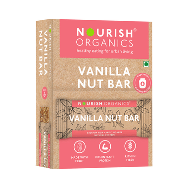 Nourish Organics Bar (30gm Each) Vanilla Nut