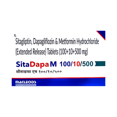 Sitadapa M 10mg/500mg/100mg Tablet