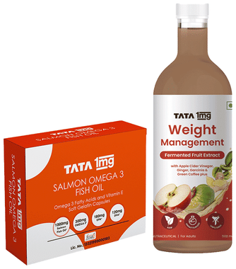 Tata 1mg Fish Oil Capsules for Heart and Bone Health: Buy bottle of 90.0  soft gelatin capsules at best price in India