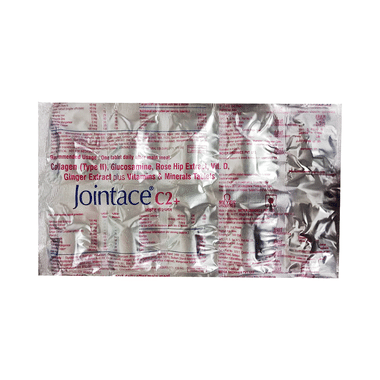 Jointace C2 Plus Tablet With Collagen (Type II), Glucosamine, Rosehip Extract, Vitamin D & Ginger Extract