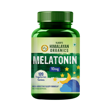 Vlado's Himalayan Organics Melatonin 10Mg (Healthy Sleep Cycle) Vegetarian Tablet