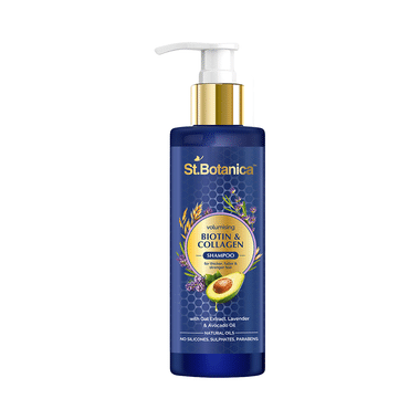 St.Botanica Biotin & Collagen Volumizing Hair Shampoo No Sulphate,No Parabens,No Silicon