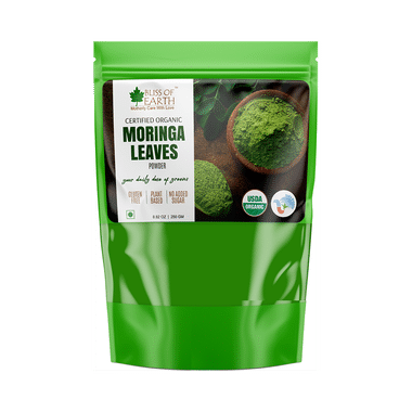 Bliss Of Earth Certified Organic Moringa Leaves Powder