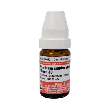 Dr Willmar Schwabe Germany Arsenicum Sulphur Rubrum Dilution 30